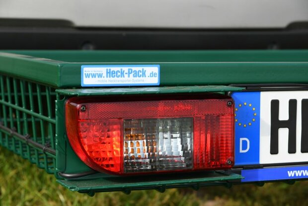 HECK-PACK verlichtingsset met gepoedercoate aluminium beschermkap 