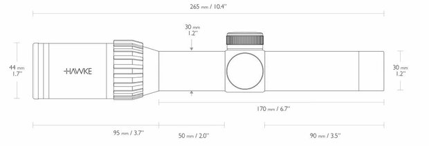 16252 Hawke Endurance 30 SF 4-16X50 Mil Dot