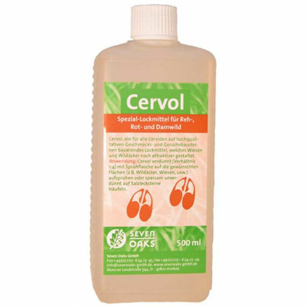 Seven Oaks Cervol Lokmiddel 500ML voor ree&euml;n, edelherten en damherten