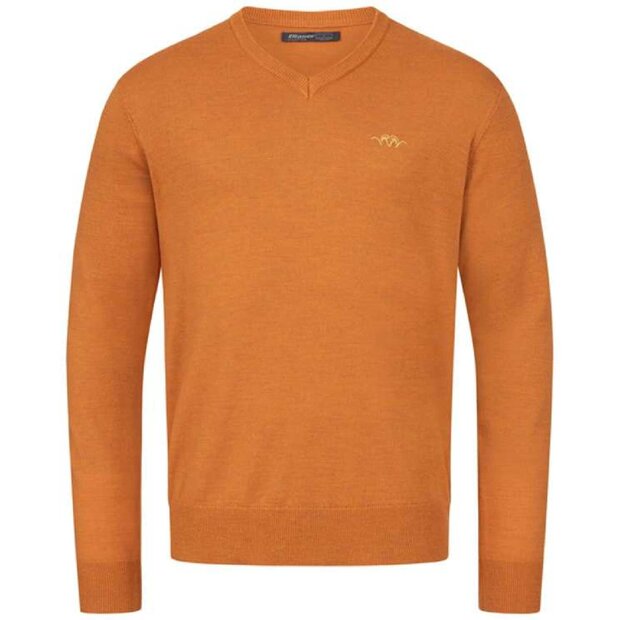 242009-021/325 Blaser Merino V-neck trui rust 