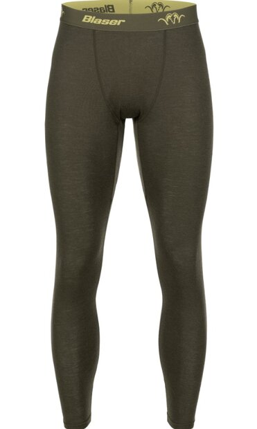 Blaser Merino Base Layer Tights Jonar, dark bown 