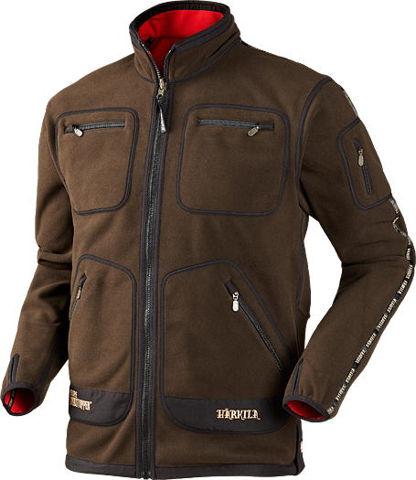 130100146 H&auml;rkila Kamko fleece jas - Jacket Brown/ red