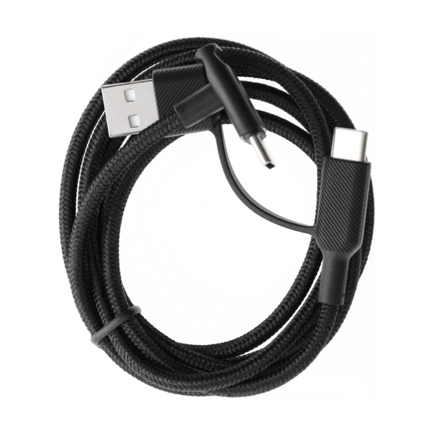 Cable USB-A/USB-C to USB-C angle