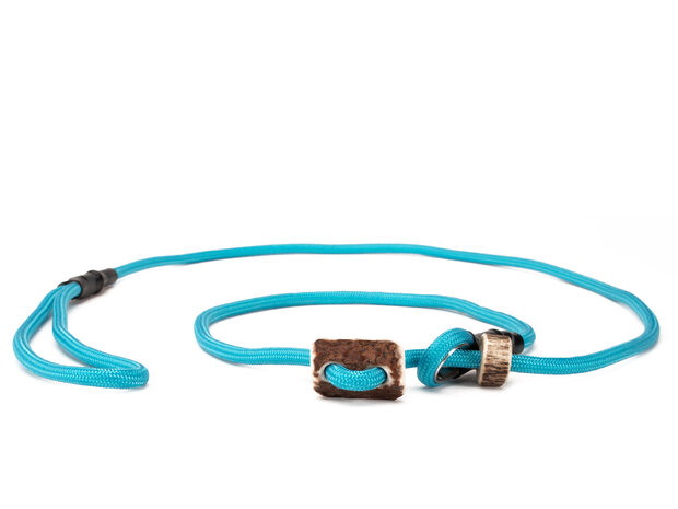 Mystique Field Trial Moxon 6mm 150cm turquoise  met hoornstop