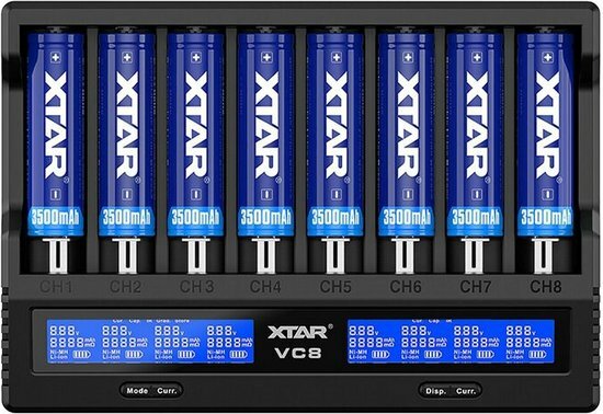 Xtar VC8 Batterijlader