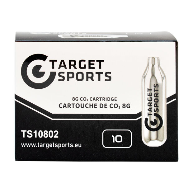 8gr CO2 patronen  CO2 cartridges 8 gram  Target Sports CO2 patronen  CO2 patronen luchtpistool  CO2 gascapsules 8g  Longtail va