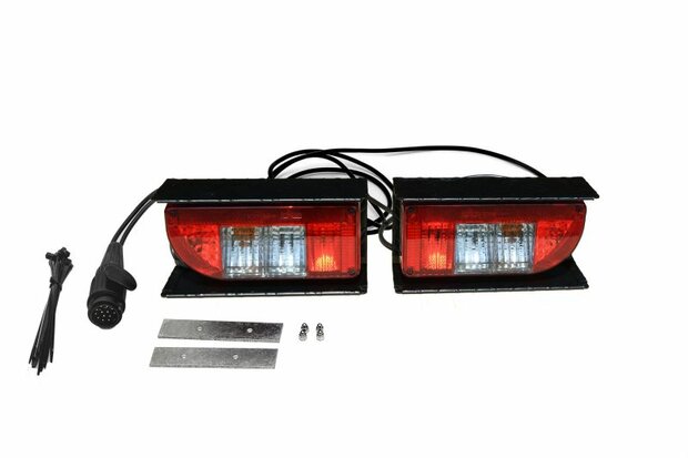 HECK-PACK verlichtingsset met gepoedercoate aluminium beschermkap 