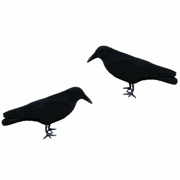 Kraaienlokker geflockt 41cm. incl. pin en voet