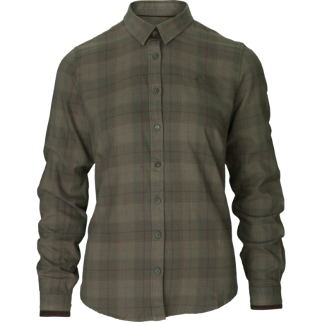 Seeland Range dames overhemd Pine green check 