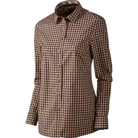 Harkila Selja Dames L/S check overhemd Bright port check