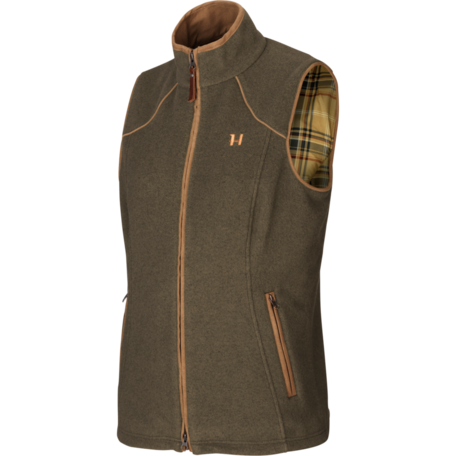 Harkila Sandhem dames fleece vest bodywarmer Willow green melange