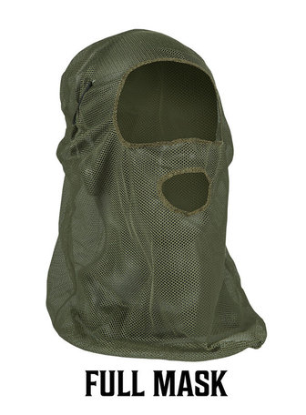Mesh Full Face Mask Groen, Card
