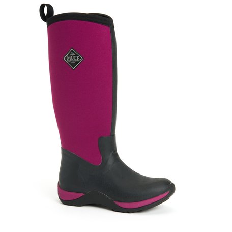 Muckboot Arctic Adventure Zwart/donker fuchsia 