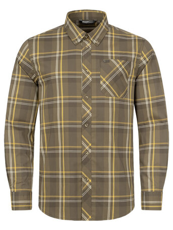 Blaser Stretch Shirt Harald, brown checked 
