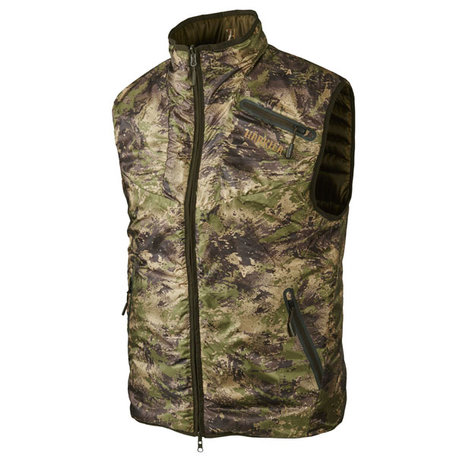 Harkila Lynx Insulated dubbelzijdige bodywarmer, Willow green/AXIS MSP® Forest 