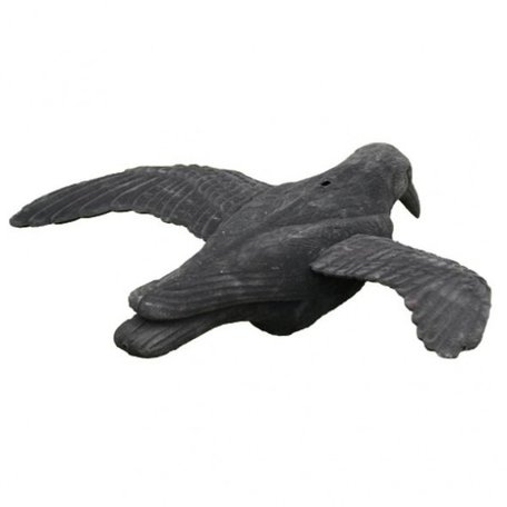 Kraaienlokker invallend geflockt 41cm. incl. pin en voet