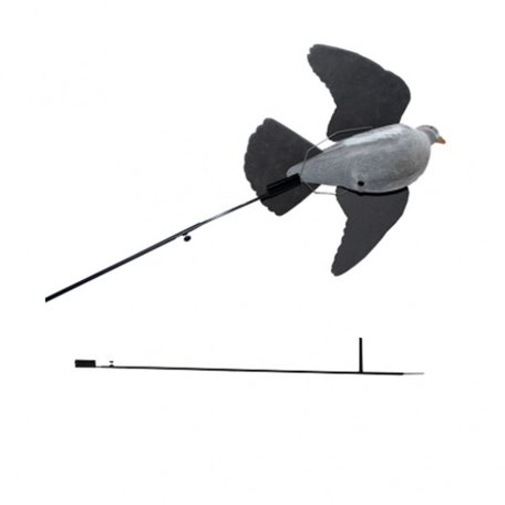 Duif lokker - glasfiber bouncer + vliegende duif