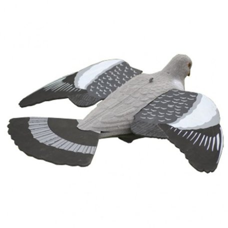 Duif lokker vliegend geflockt  41cm, 3 stuks