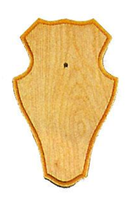 Trofeeplank Ree 22x13cm licht afgerond 5st (eik) - Jacht en Outdoor.nl
